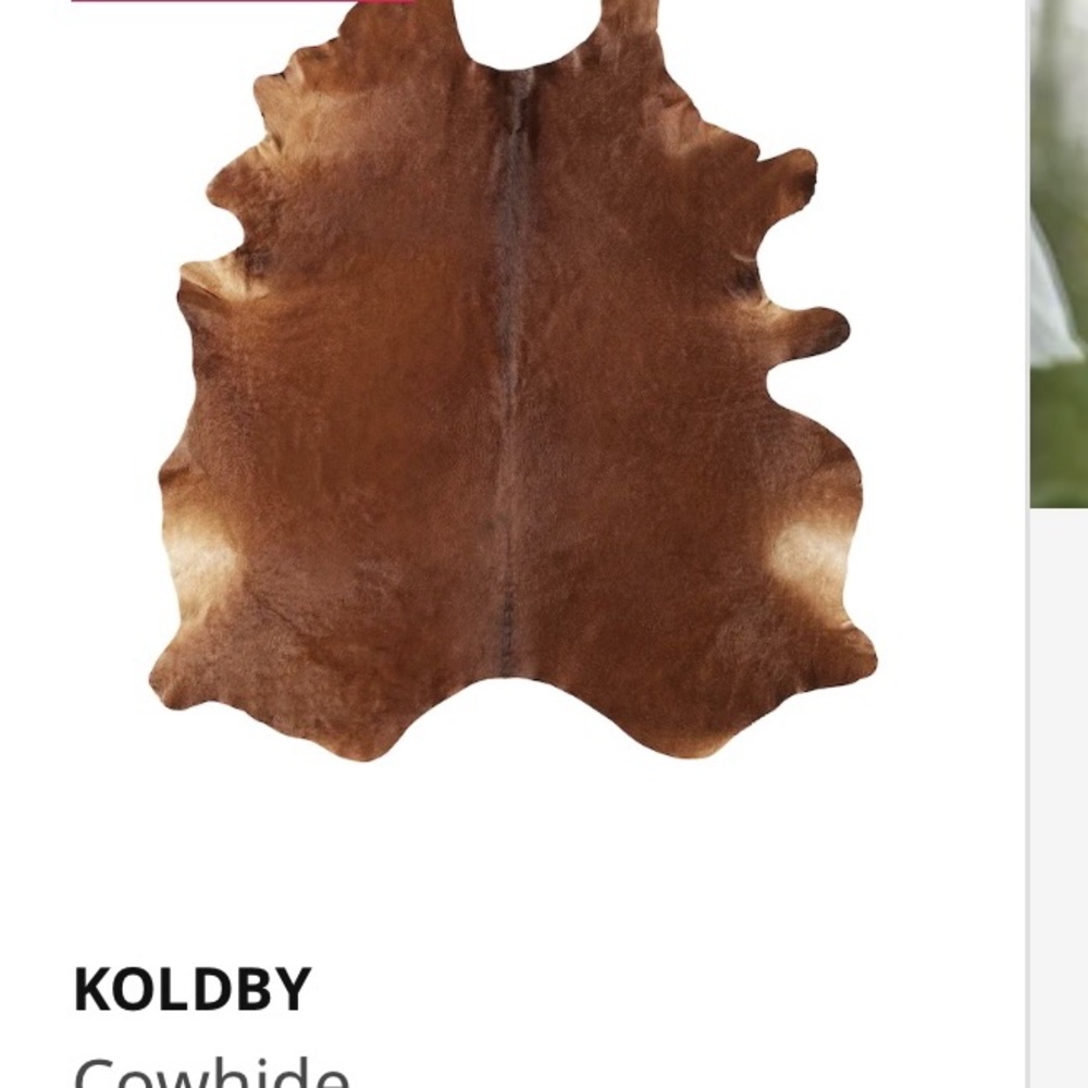 IKEA Coldby cowhide rug